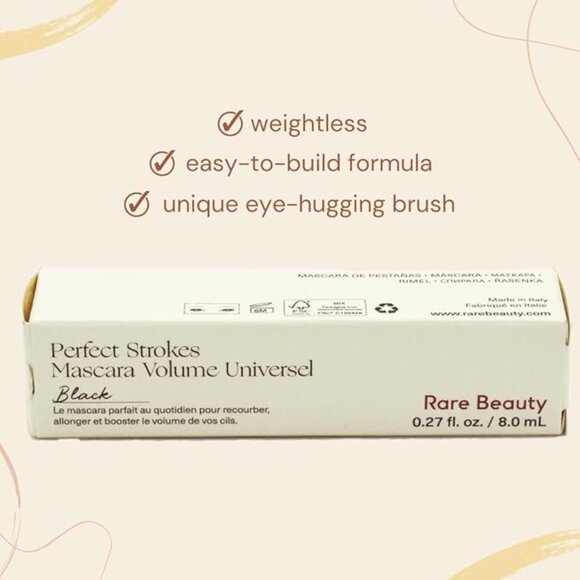 SET OF 2 ✅ Rare Beauty Mini Perfect Strokes Universal Volumizing Mascara ✨ NIB - Picture 7 of 13